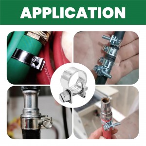 Panggunaan klem selang tipe mini