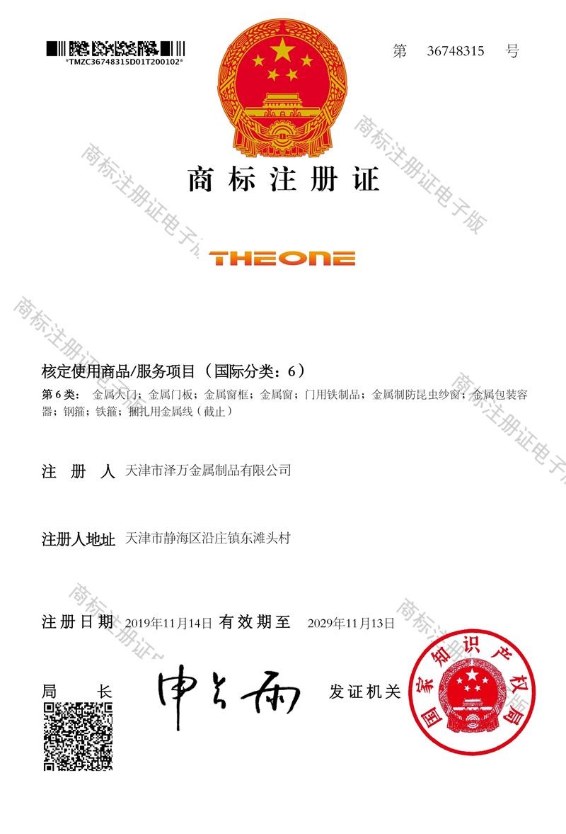 theone- 国内 商标 1