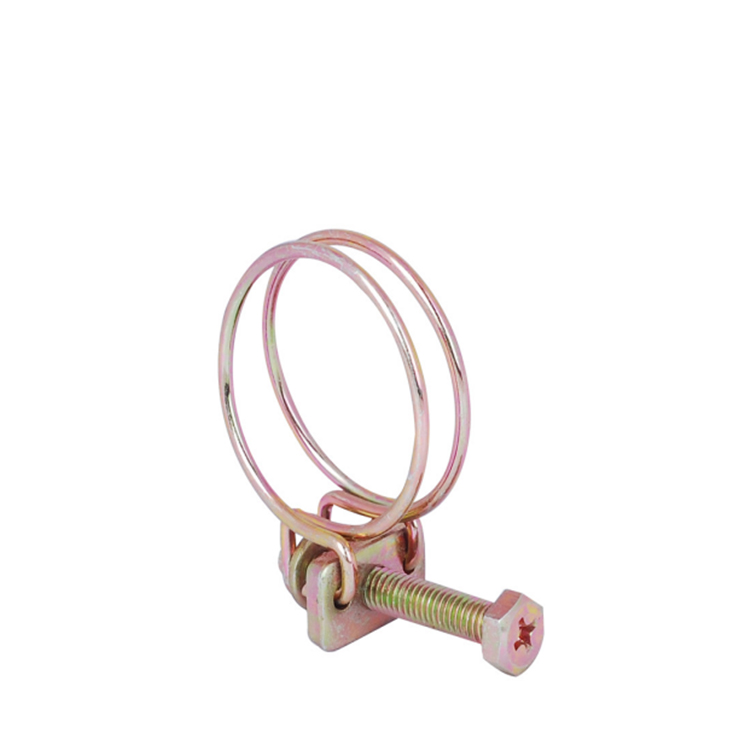China Zincplated Double Wire Rope hose clamp factory and suppliers