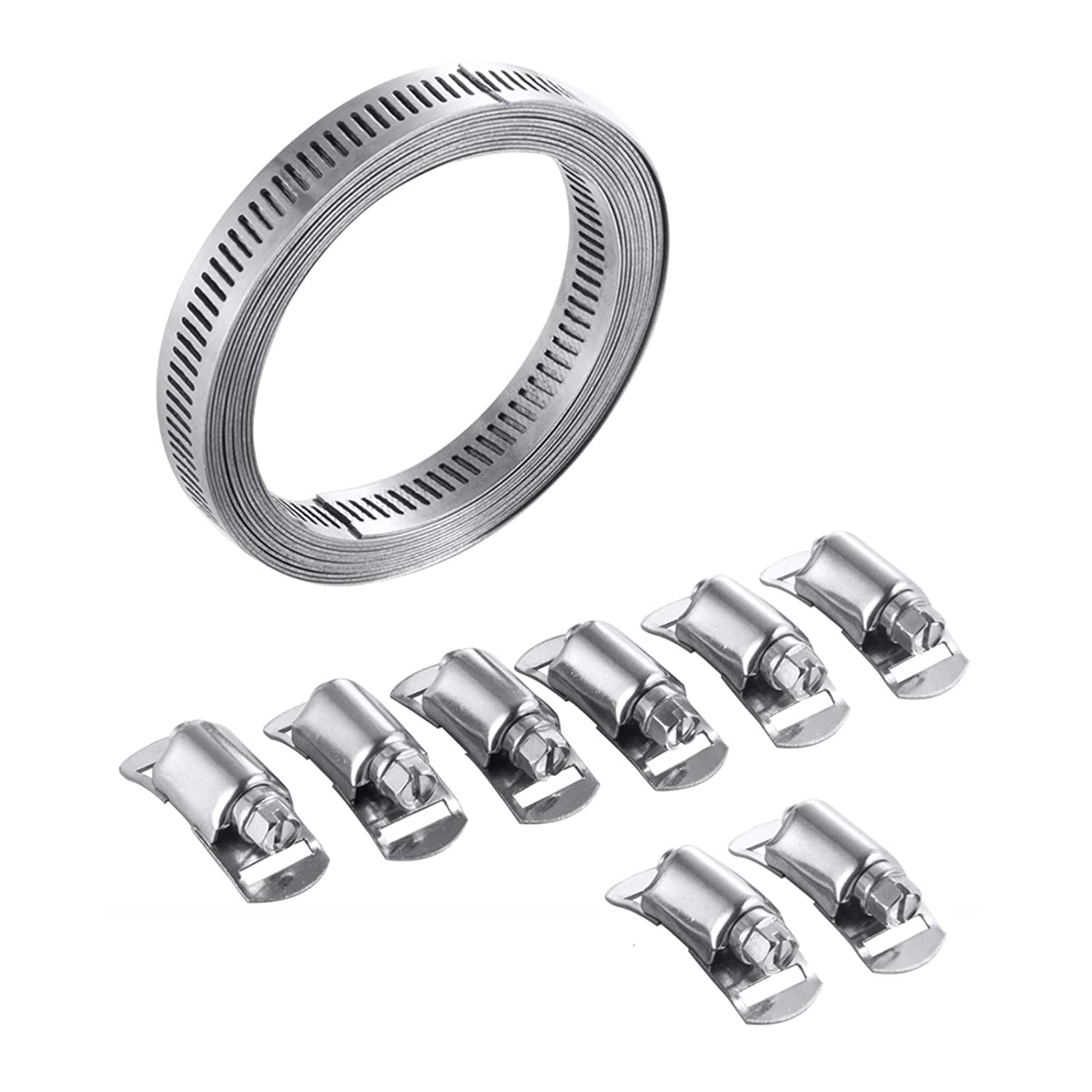 China DIY Stainless Steel 201/304 Full Thread Strap Clamp factory and ...
